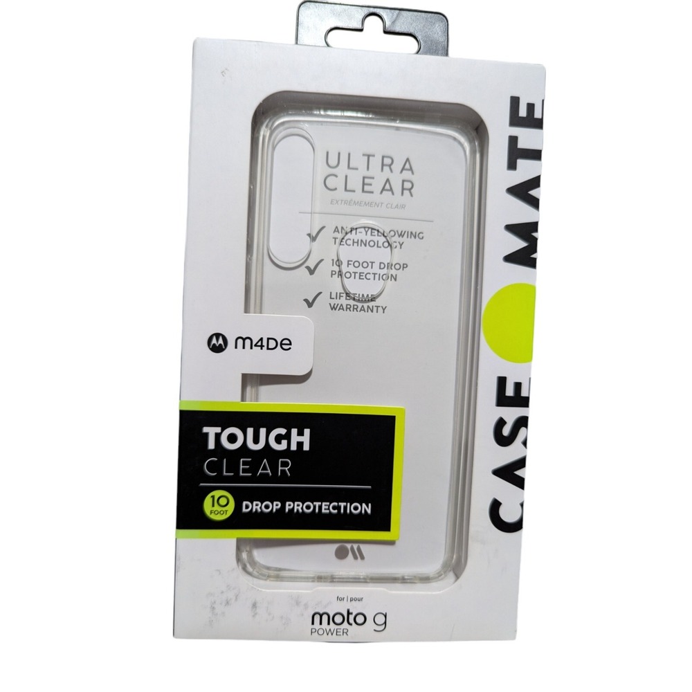 W1. Case-Mate Tough Clear - Moto G Power 2022